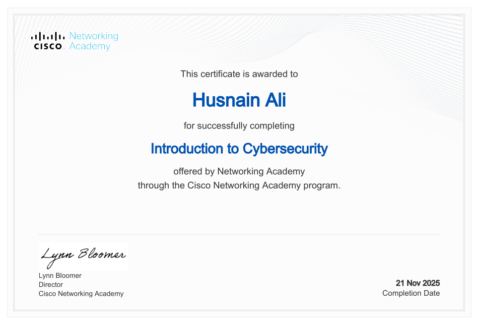 Cisco Certificate
